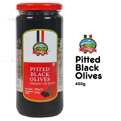 Pitted Black Olives 450 G