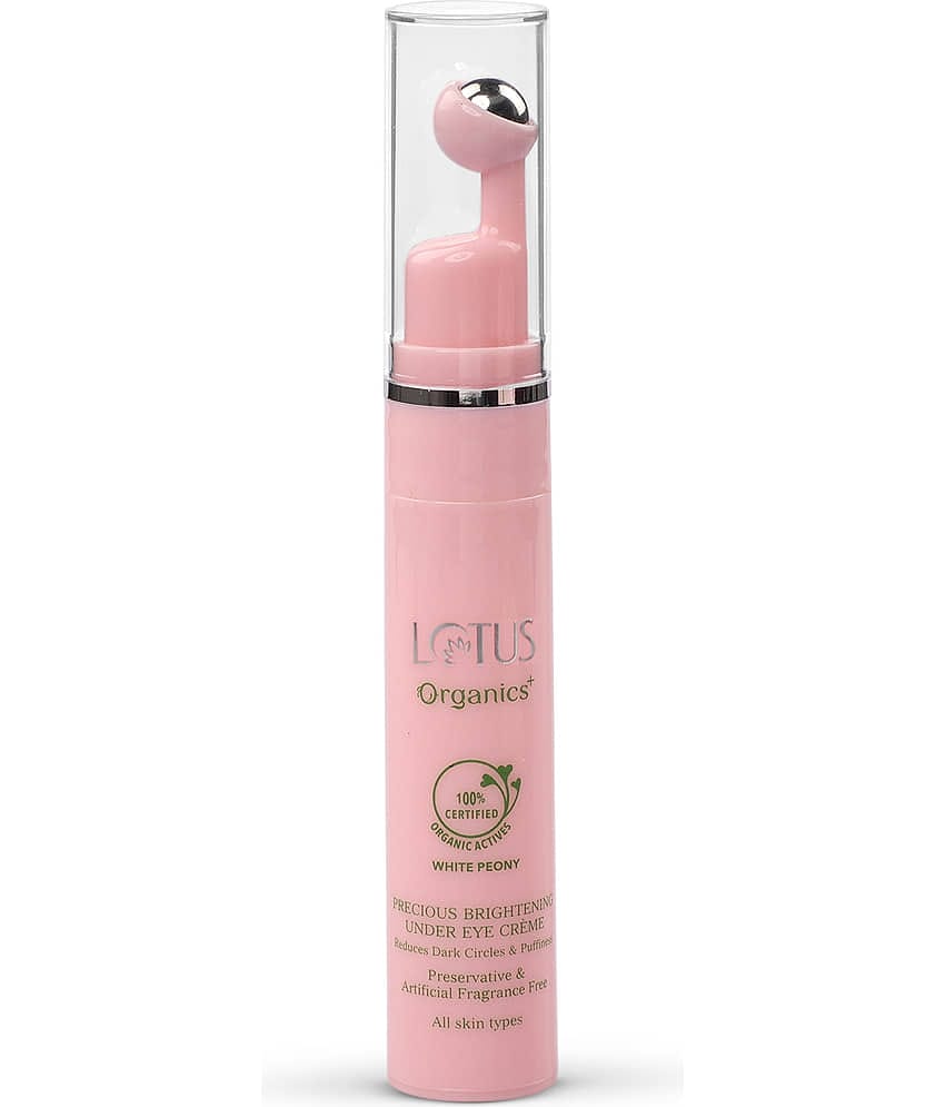 Lotus Organics+ Precious Brightening Reduces Puffiness & Dark CirclesUnder Eye Creme 15ml (Pack of 1)