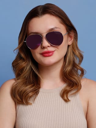 SUNNIES Large Full Frame Metal Aviator Solid Polarized Women Sunglasses-SNS-11682-C207