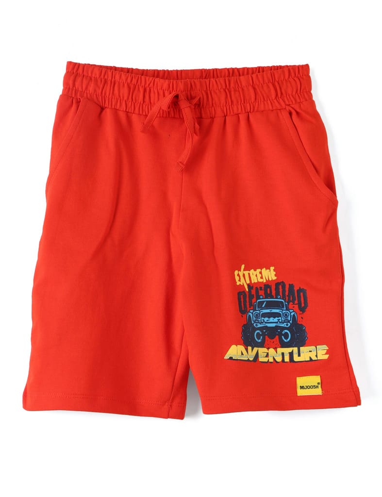 Best Kids Boys Shorts Cotton French Terry Fiery Red Off Road Jeep Champion 2025 at ShopCircuit |