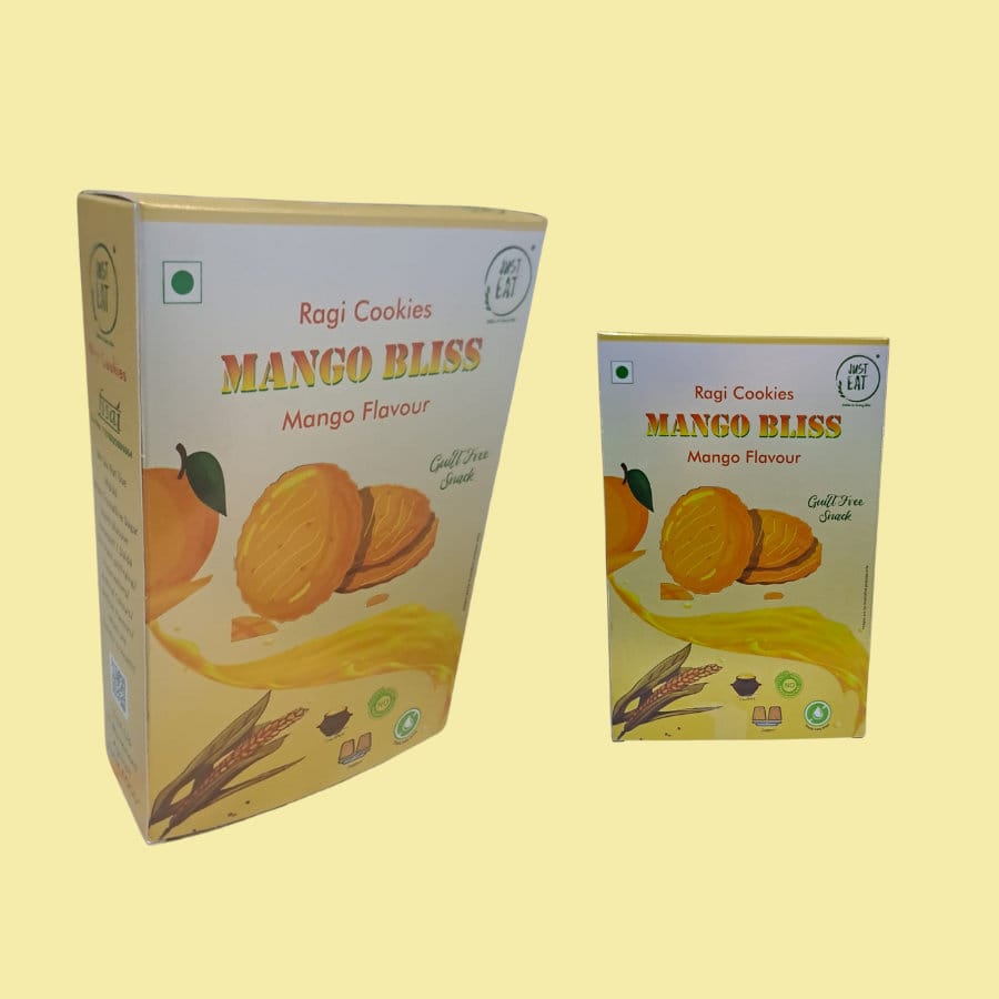 Just Eat Mango Bliss,(Ragi Cookies Mango Flavour) 150 gm