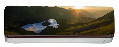 DreamKraft Beautiful Sun Set View AC Sticker (Multicolor PVC Vinyl, 30cm X 91cm)