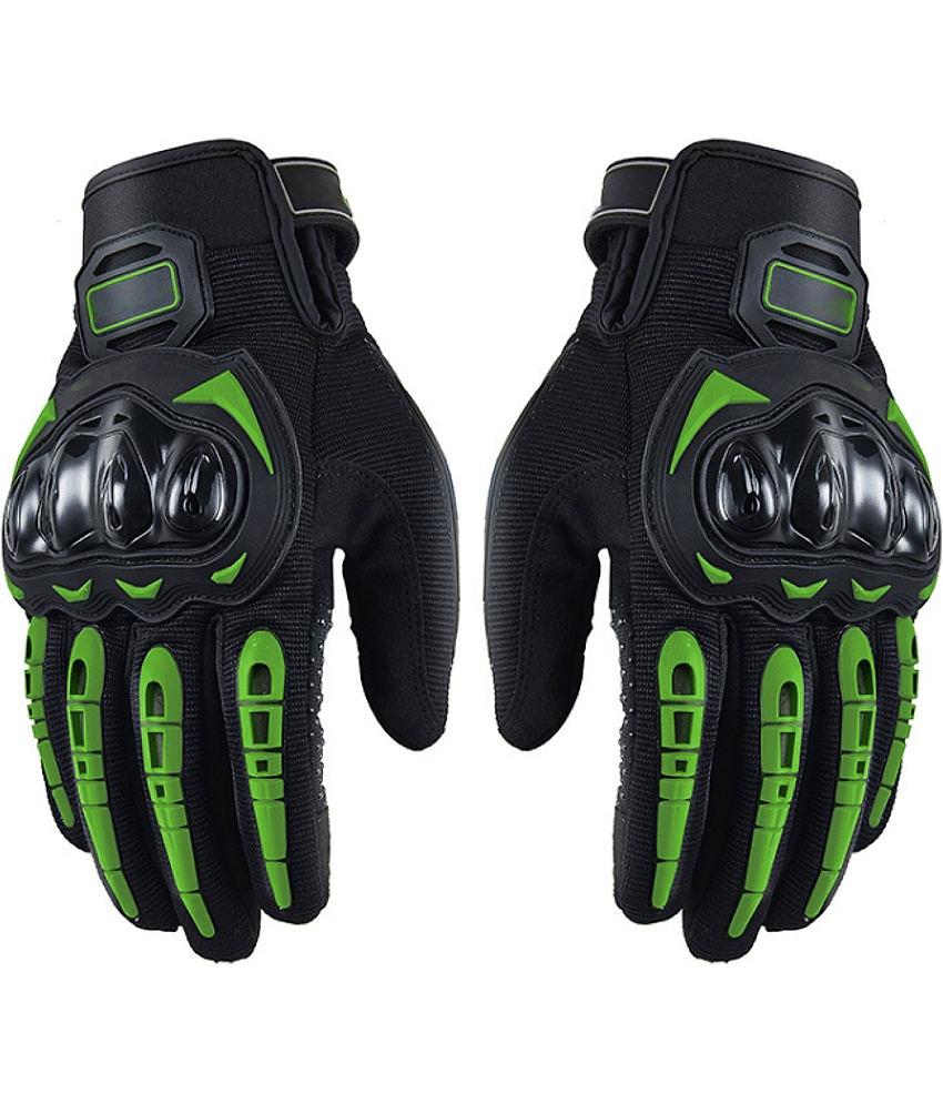 AKSMIT Green Polyester Men's UV Protection Gloves ( Pack of 1 )