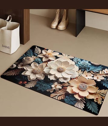 mahek accessories Set of 1 Anti-skid Rubber Door Mat ( 60 X 40 cm ) Multi