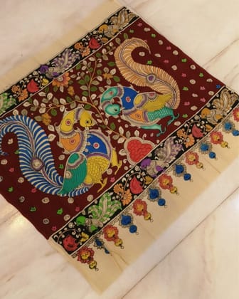 Syaahi Bangalori Silk Multicolor Radiant Wall Hanging