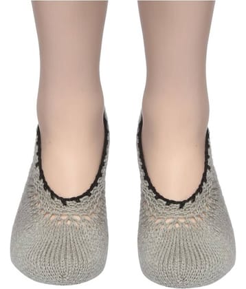 KC Store - Light Grey Woollen Women's Footies ( Pack of 1 )