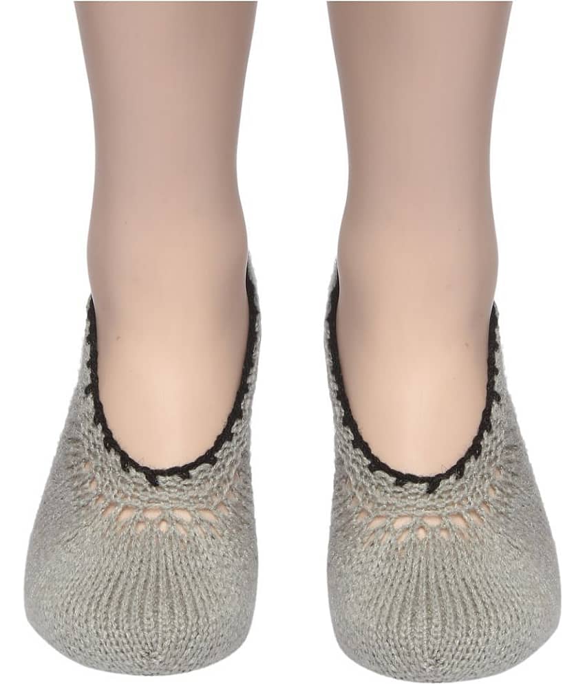 KC Store - Light Grey Woollen Women's Footies ( Pack of 1 )