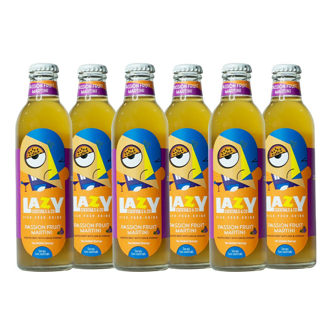 Lazy Cocktails Passionfruit Martini Pack of 6 (250ml each)