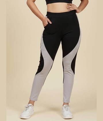 DE TRENDZ Women Lycra Slim Fit Jegging ( Black )