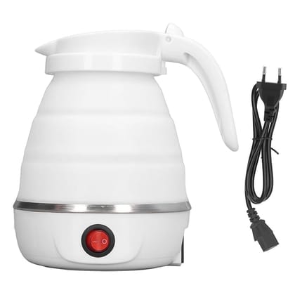 Travel Folding Electric Kettle 600W - (304 Stainless Steel & Silicone)_assorted colour