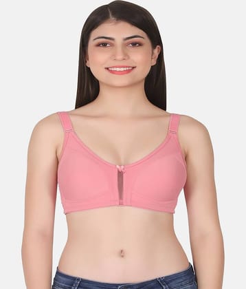 LACYLUXE Cotton Blend Lightly Padded Women's Minimizer Bra ( Peach )
