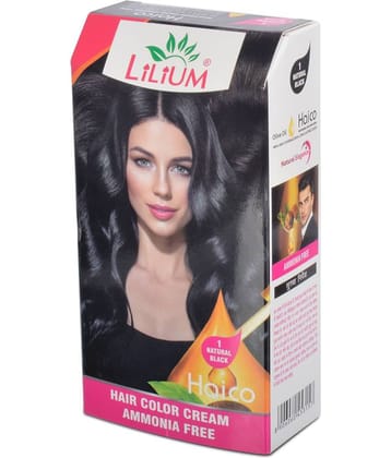 Lilium Ammonia Free Temporary Hair Color 1 mL Black