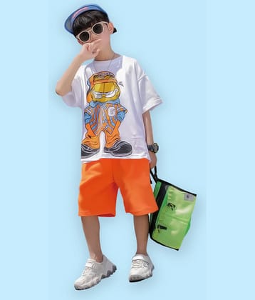 J&JP Pack of 1 Boys Cotton Blend T-Shirt & Shorts Set ( Multicolor )
