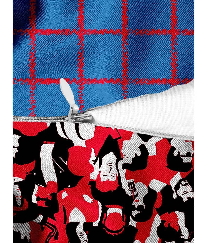 Houzzcode - Water Repellent Multi Polyester Pillow Covers 40x40x3 ( Pack of 1 )