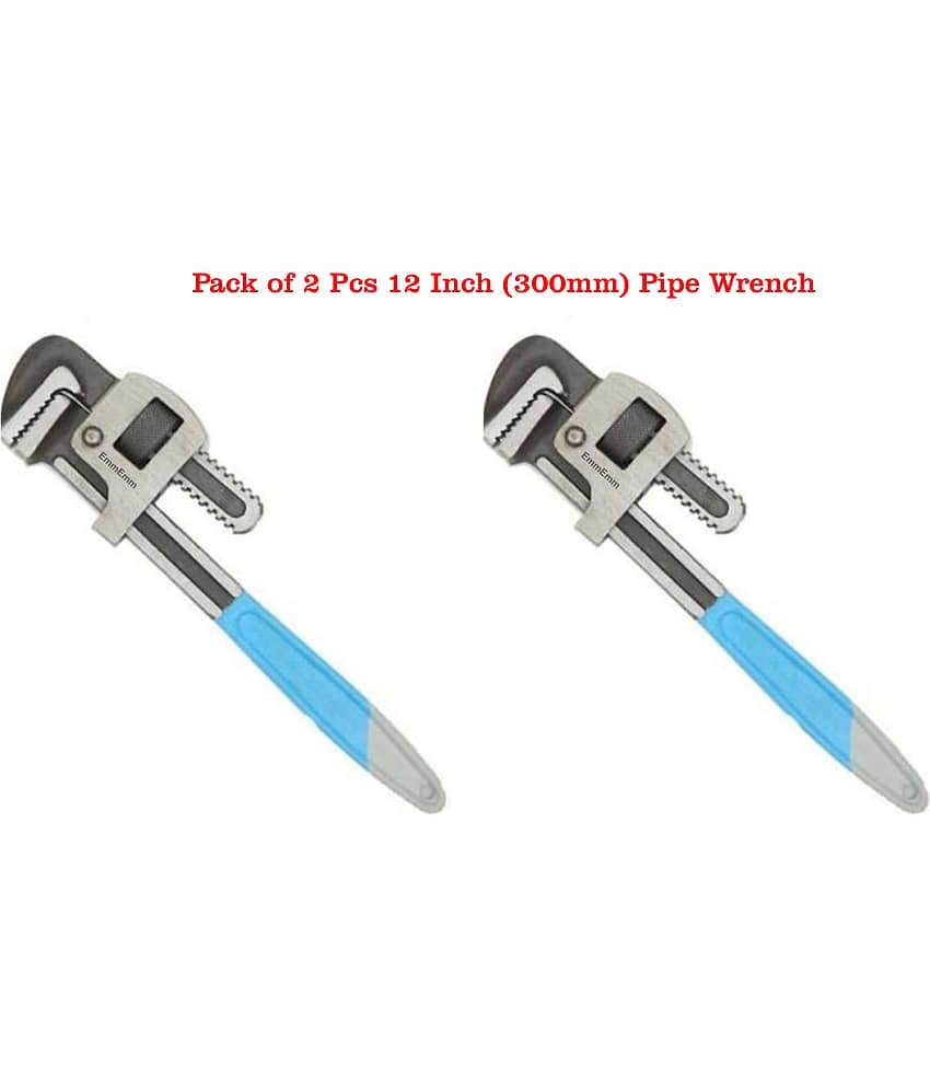 EmmEmm pack of 2 Pcs 12" Drop Forged Pipe wrench
