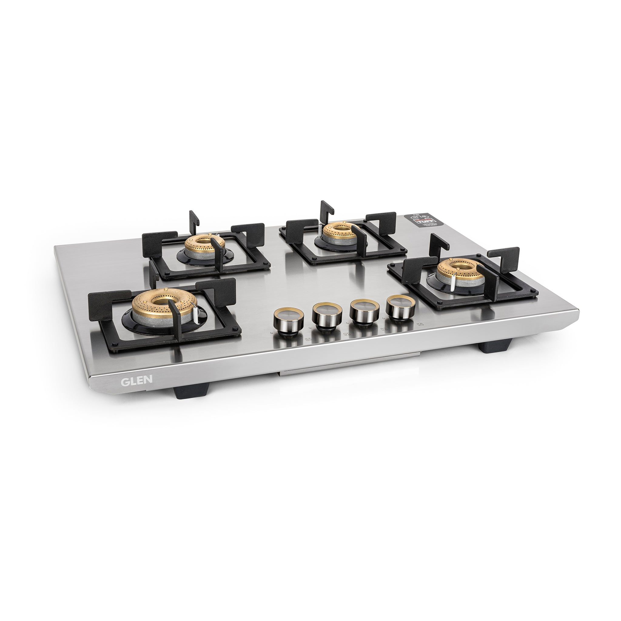 4 Burner Ultra Tuff Free Standing Hob with Forged Brass Burners Auto Ignition (BH1074SQFSUTSSAI)