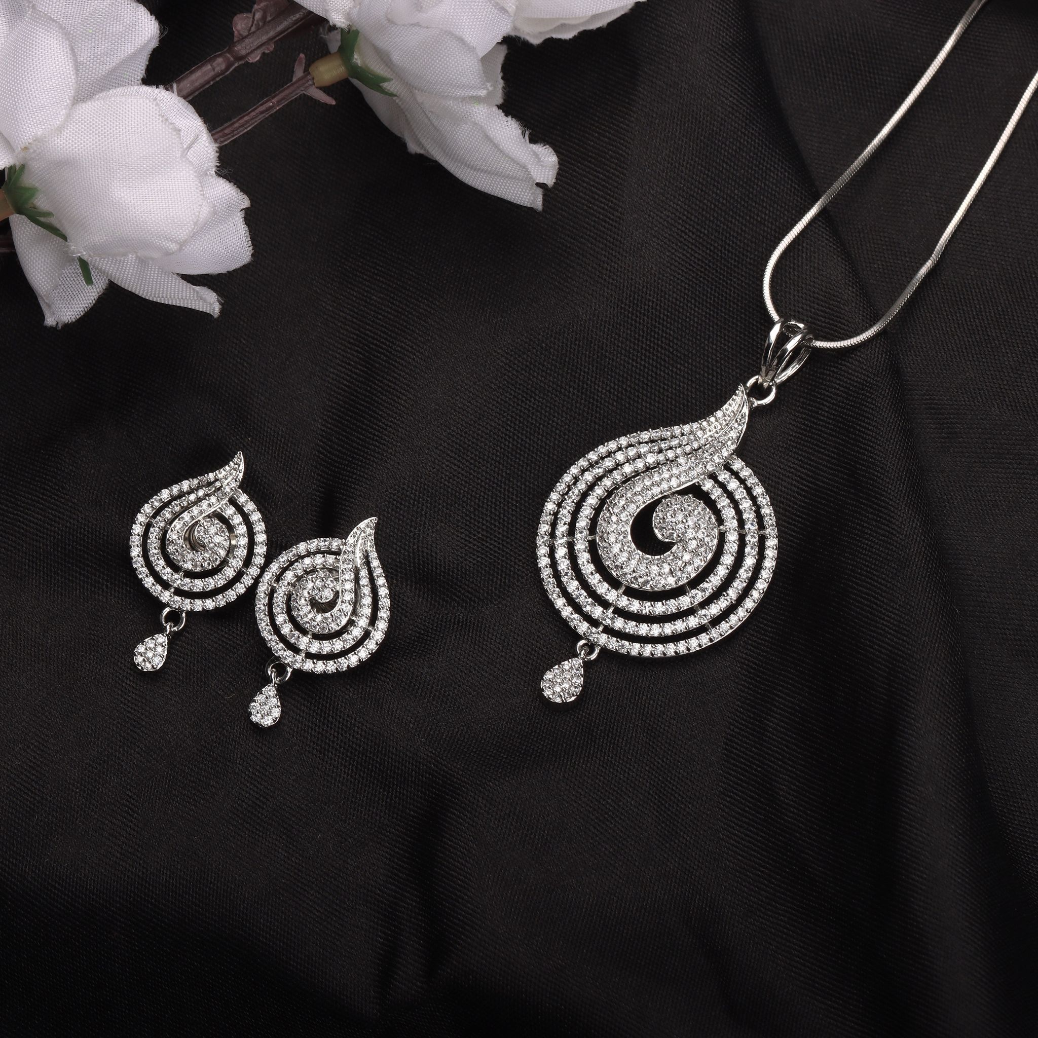 G.Silver Zircon Set.