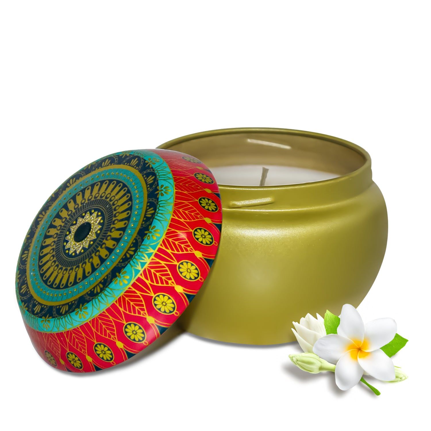 Tuberose Jasmine Scented Tin Candle- 70gm