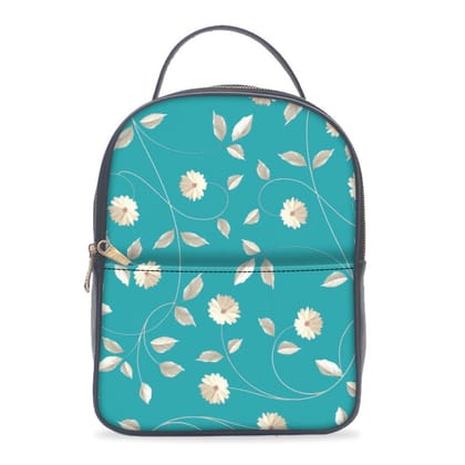 Teal Floral Backpack