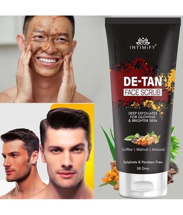 Intimify Face Scrub, Tan Removal De Tan Face Scrub for Men Facial Scrub 50 g