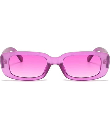 Kanny Devis - Magenta Rectangular Sunglasses ( Pack of 1 )