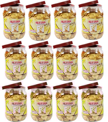 Okavango Simply Salted Banana Chips, 300g, Pack of 12