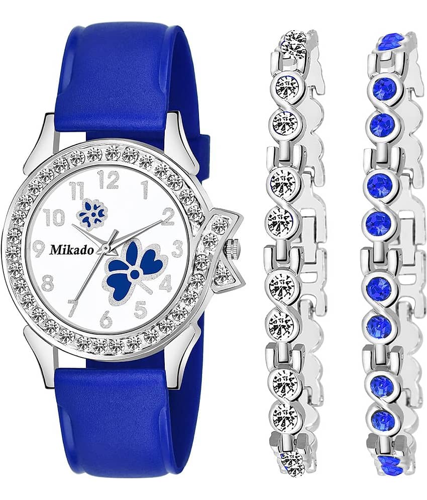 Mikado - Blue Silicon Analog Womens Watch