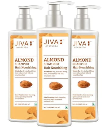 Jiva Ayurveda Almond Shampoo 200gm (Pack of 3)