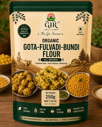 Organic Gota-Fulvadi-Bundi Flour - All Natural