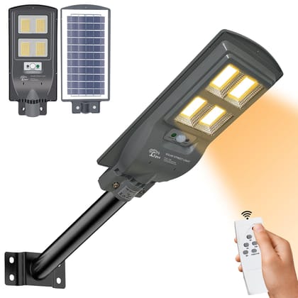 60 Watt Solar Street Lights for Garden (Warm Light )-With Pole