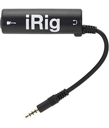 Multimedia Ampli Tub Guitar Interface Adaptor for iOS Devices i-Phone/i-Pod/i-pad | 7 x 2 x 2 cm | Black - Note: Not Suitable for Android Users