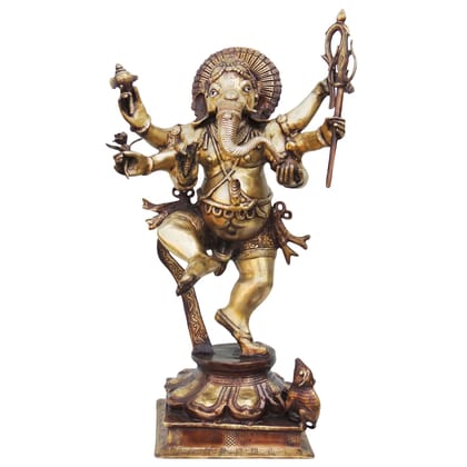 Brass Showpiece Ganesh Ji Statue (BSMAS724 B) Brass Showpiece Ganesh Ji Statue (BSMAS724 B)