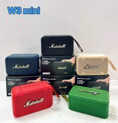 Marshal W4 Mini | Bluetooth Speaker ( Multicolour ) ( Any Random Colour ) ( 1 Pcs )