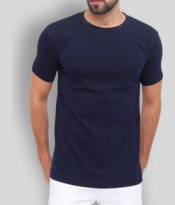 SKYRISE Pack of 1 Cotton Slim Fit Men's T-Shirt ( Navy Blue )