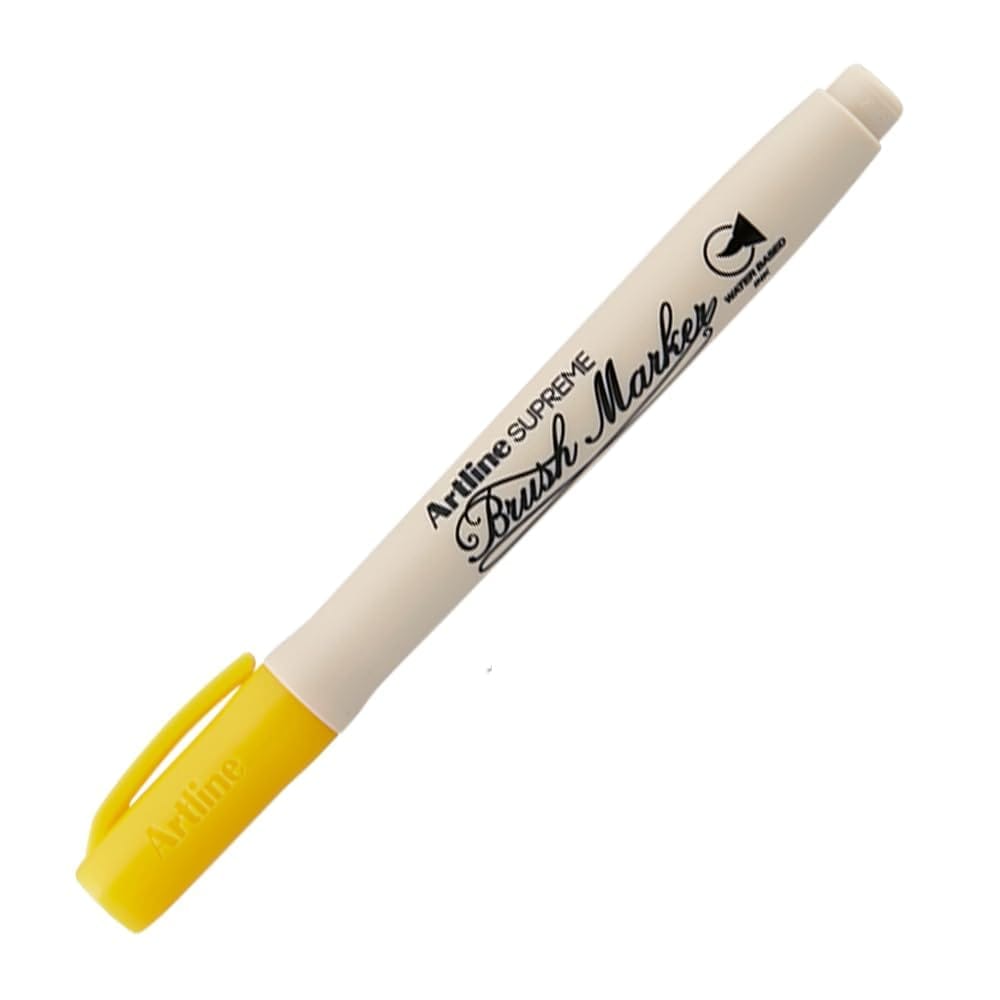 Artline Supreme Brush Marker Set of 12 (Yellow Colours) | Popular Tool Among Artists And Designers