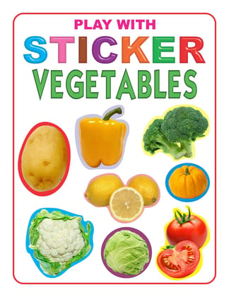 Play with Sticker - Vegetables [Paperback] Dreamland Publications