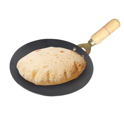 VISMAY'S Pure Iron Tawa with Unique Smooth Edges Thawa-9.5 Inch