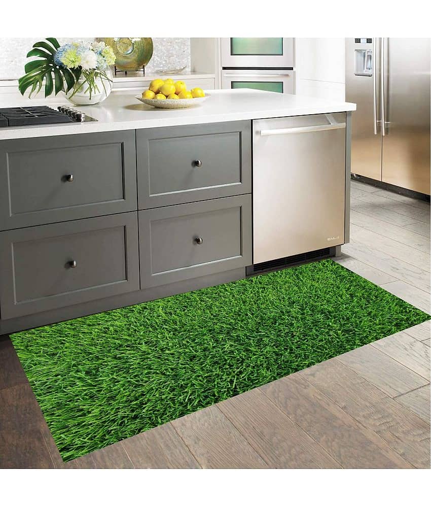 Revexo - Anti-skid Plastic Door Mat ( 40 X 60 cm ) Single - Green