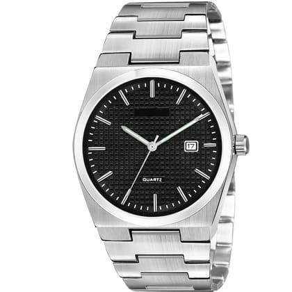 Black Dial Date Function Analog Watch for Men LR158