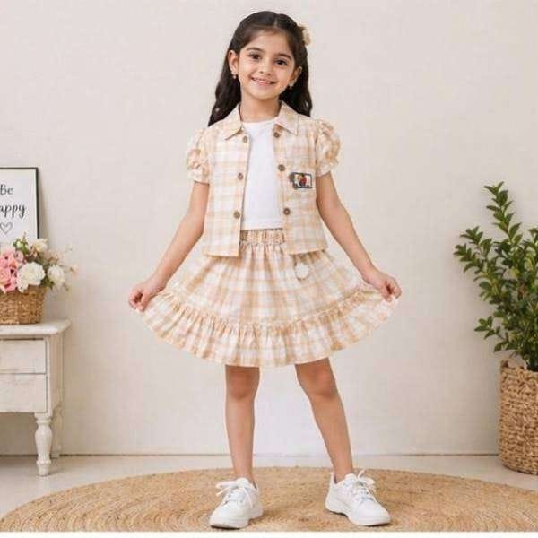 Premium Lightweight Festive Top Skirt for Girls