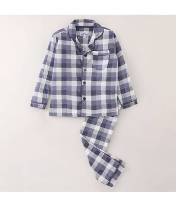Nite Flite Pack of 1 Boys 100% Cotton Nightsuit Set ( Multi Color )