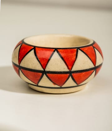 Blue Pottery Red Hills Diya