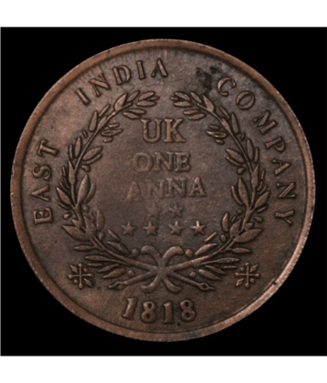 50 GRAM ~Big Coin~ UK 1 Anna 1818 -  Edward 7th King & Emperor East India Company {Mandir Issue} Original Very Rare Coin- - - - - Above Image is Captured by us, Buyer will Receive Same Coin- - - - - - - -