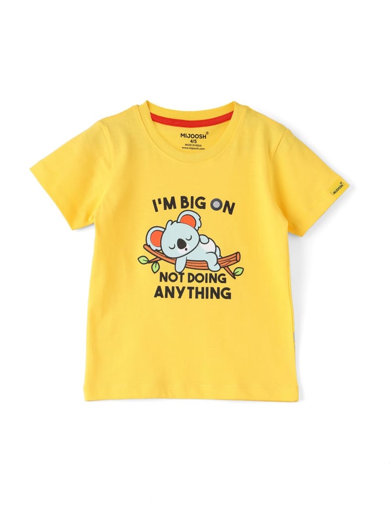 Exclusive Kids Boys T shirt Cotton Dandelion Yellow Not Doing Anything 2025 at ShopCircuit | OND Exclusive Kids Boys T shirt Cotton Dandelion Yellow Not Doing Anything 2025 at ShopCircuit | OND