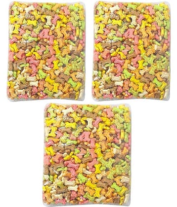 Dog Biscuit Mix Flavor Pack of 3 Each 400gm