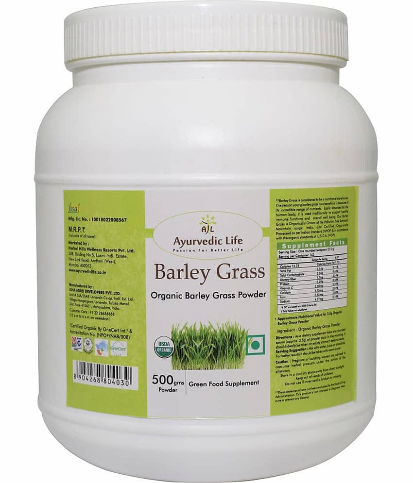 Ayurvedic Life Barley Grass Powder 500 Gm Pack of 1