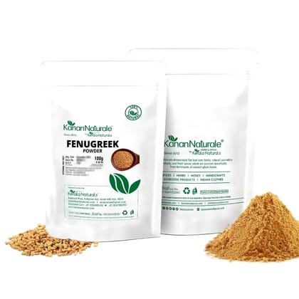 Kanan Naturale Fenugreek Powder 200 gm ( 100 gm x 2 Packs )  by Kerala Naturals