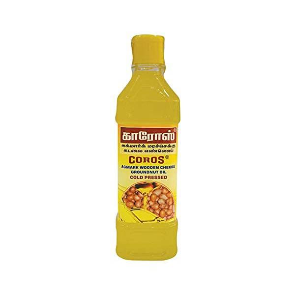 Coros (Wooden Chekku-Cold Pressed) Groundnut Oil 500 Ml