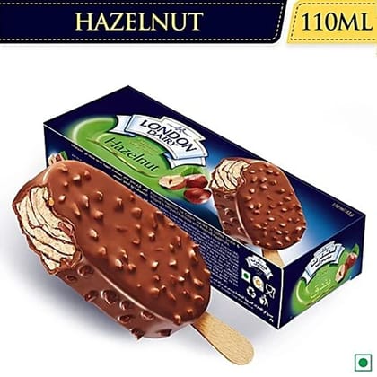 London Dairy Premium Ice Cream Stick - Hazelnut Chocolate, 110 ml - 110 mL - 110 mL - One unit