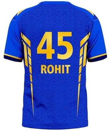 THE BLAZZE Sports India IPL Cricket Team T Shirt Jersey For MensFor Mumbai MI Rohit 45